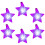 Multicolored LED Light Star Bracelets for Parties and-Purple A 1