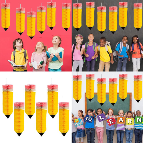 6Pcs Back To School Decorations for Classroom Colorful Hanging 1