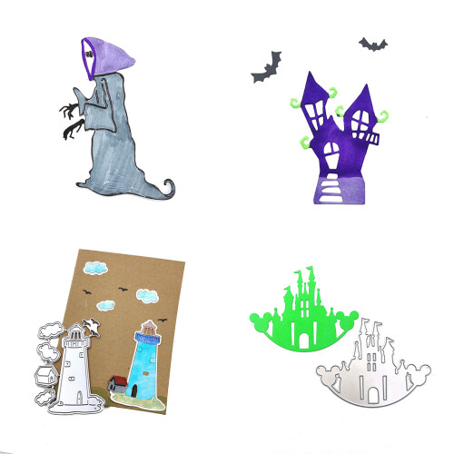 5Pcs Halloween Theme Cutting Dies for Card Making-JD060119 2
