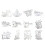 5Pcs Halloween Theme Cutting Dies for Card Making-JD060119 2