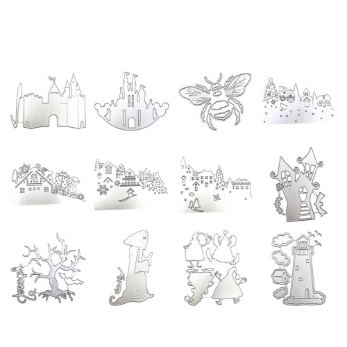 5Pcs Halloween Theme Cutting Dies for Card Making-JD060119 1