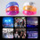 10Pcs Colorful LED Glowing Bracelets for Evening-Blue 4