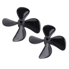 Elica fuoribordo per barca RC, spinta forte, 4 pale, immersione completa, materiale plastico leggero, design compatto, resistenza alla corrosione,