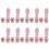 10 Pcs/Set Leather Snap Buckles Purse Closure Fasteners-Pink 1