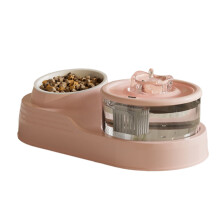 Automatic Dog Feeders and Dog Water Dispenser Set Pet-Pink