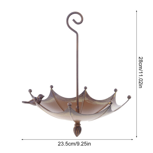 Multifunctional Bird Feeders Bath Tray with Umbrella Shape for 2