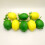 6Pcs Realistic Faux Lemon Simulation Fruit Photographic-green 6
