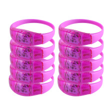 10pcs Flashing Light Up Bracelets for Kids and Adults-Purple