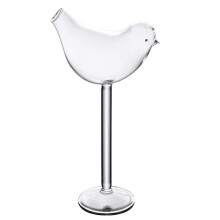 Elegant Bird Shaped Wine Goblet Crystal Cocktail Glass Stemware for Formal Events