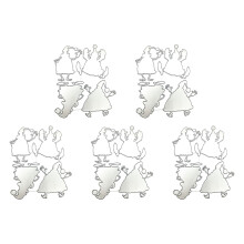5Pcs Halloween Cutting Dies Carbon Steel Cutting Dies-JH040602