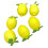 6Pcs/Pack Simulation Lemon Decoration Realistic Faux-Yellow 1