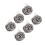 6Pcs Elegant Wedding Corsages for Bride-Gray without beads c 1