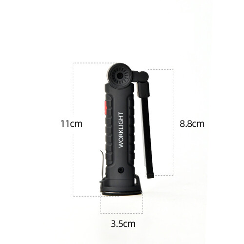 Durable Material Work Light With Magnetic Base, Rechargeable 360 Degree Rotate Flashlight For Car Repair 1