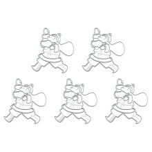 5 Pcs Christmas Cutting Dies Embossings Stencils-JD122807