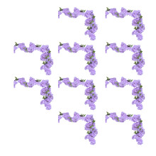10Pcs 180cm Artificial Cherries Blossom Branch Flower-Purple