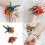 5Pcs Rose Corsages for Wedding Ceremony-orange green 3