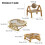 Cats Bed Soft Elevated for Small Medium Large Cats-shake music 4