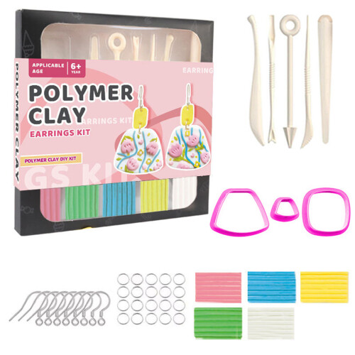 40Pcs Soft Modelling Clay Tool for Jewelry Making, with Clay-3