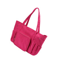 Crochet Bag Knitting Organiser Bag Yarn Bag Craft-Rose Red