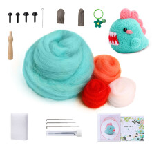 Needle Wool Felting Tool for Adult Children with-green monster