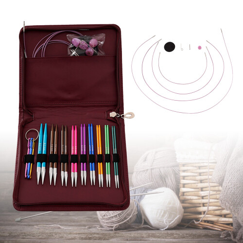 Interchangeable Circular Knitting Needle Crochet Hook Set, 1
