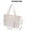 Travel Yarn Organiser Bag for Crocheting Pattern, Yarn,-White 4
