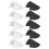 5 Pairs Shoulder Pad Sewing Shoulder Pad Sponge Pad for-Black 2