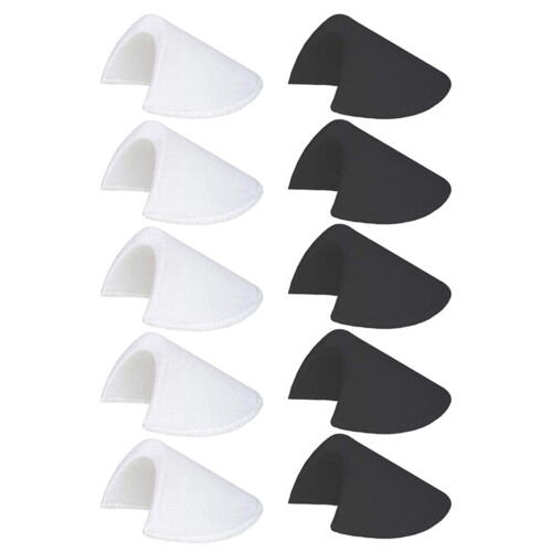 5 Pairs Shoulder Pad Sewing Shoulder Pad Sponge Pad for-Black 1