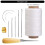 10Pcs Leather Sewing Tool for Beginner Hand Stitching,-brown 4