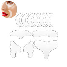 Adesivo reutilizável antirrugas para o peito, feito de silicone autoadesivo, ideal para uso diário. Almofada ultrafina, transparente e respirável
