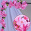 10Pcs Artificial Sakuras Garlands for Elegant Wedding-Blue 7