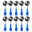 10 Pcs/Set Wax Sealing Melting Spoon Wax-Deep sea blue bubble 1