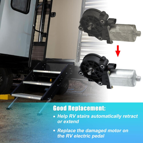 RV Step Motor for Automatic Stair Retraction with Obstacle Detection Safety Replacement 676061 2
