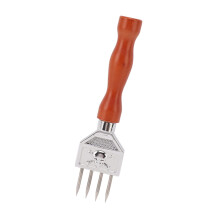 Ice Chipper Stainless Steel with Durable Wood Handle Japanese Style Whiskey Ice Ball Crusher for Home Bars Type B