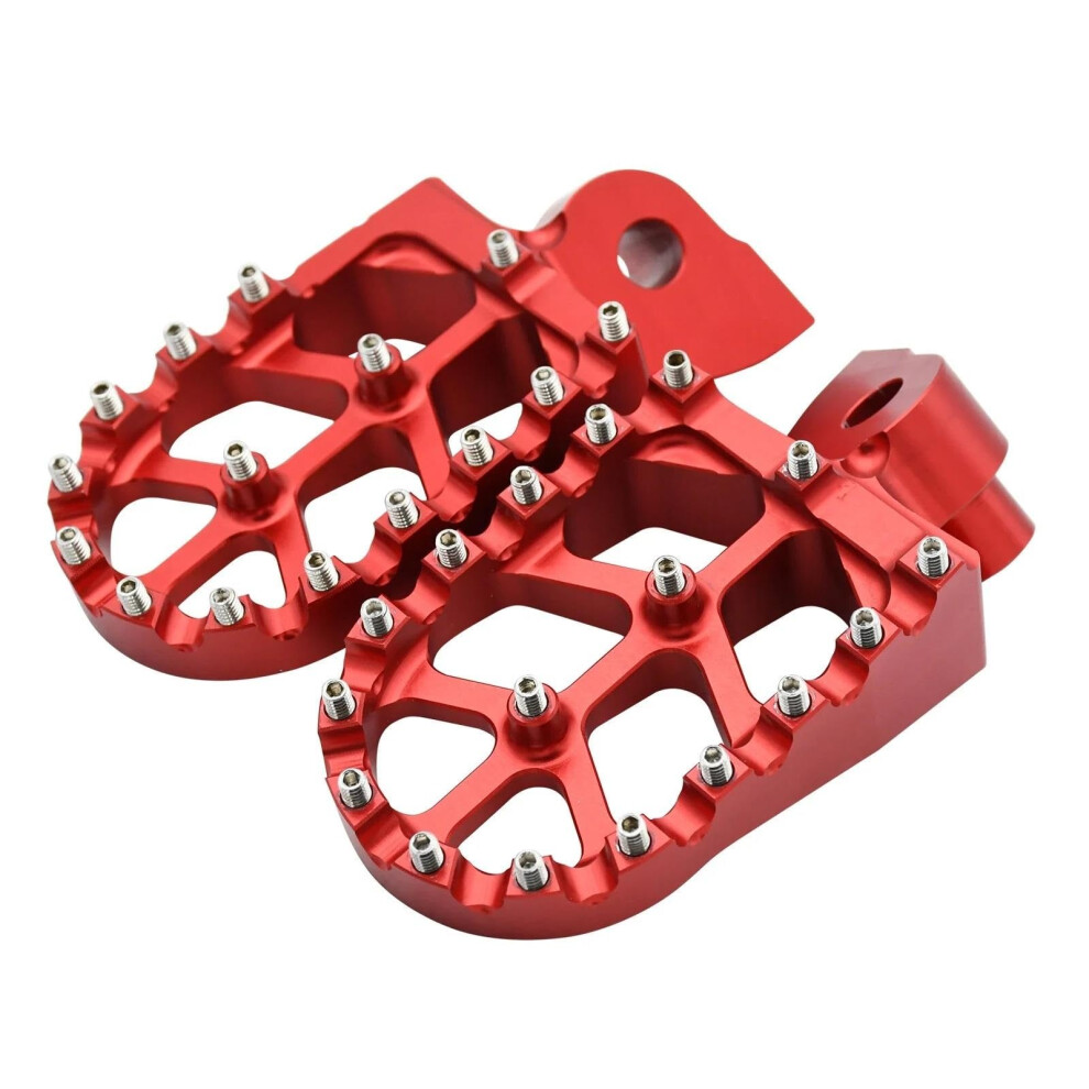 Motorcycle Foot Pegs Nonslip Aluminum For Yamaha Wr250f Wr450f Wr426f Wr400f 19992022 Red 9119770671899