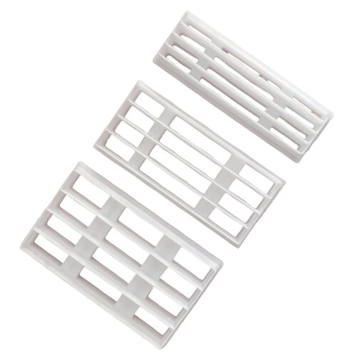 3Pcs Geometric Gridded Clay Cutter Set for Clay Jewelry Making,