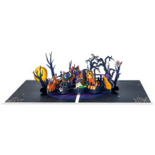 3D Halloween Popup Card with Envelope Stylish Handmade Festives