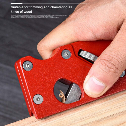 Precision Chamfer Plane, Mini Portable Tool For Woodworking Enthusiasts, Level Vial And Ergonomic Design, Adjustable Cutting Depth For Chamfering Vari 2
