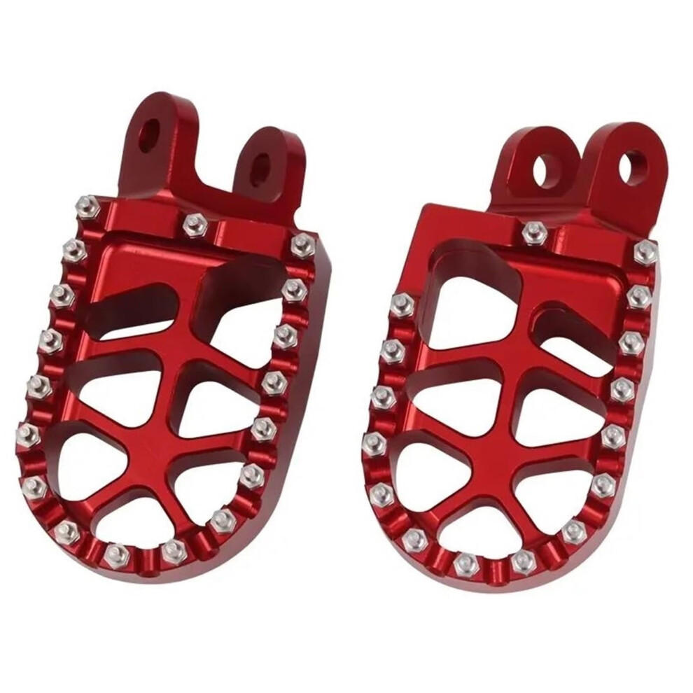Aluminum Antiskid Motorcycle Foot Pegs For Honda Africa Twin Xrv650 Xrv750 Red 9426802804713