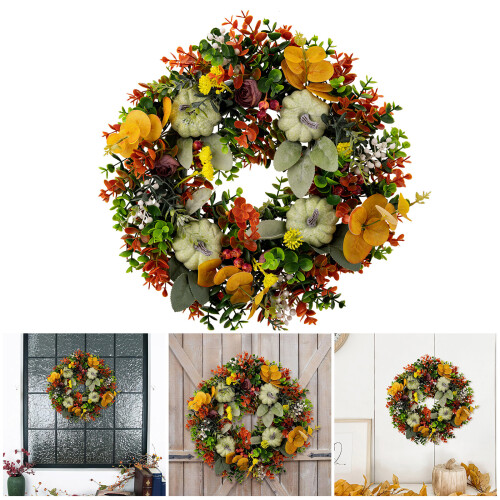 Elegant Fall Flower Wreath Artificial flower Decoration for Wall 1