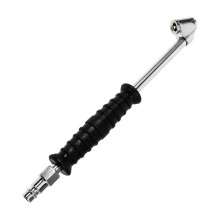 Tire Air Chuck with Pressure Gauge Quick Inflation Locking Nozzle for Car Truck Japanese European Valves