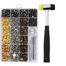 387Pcs Leather Button Leather Rivets With Installation Tool for