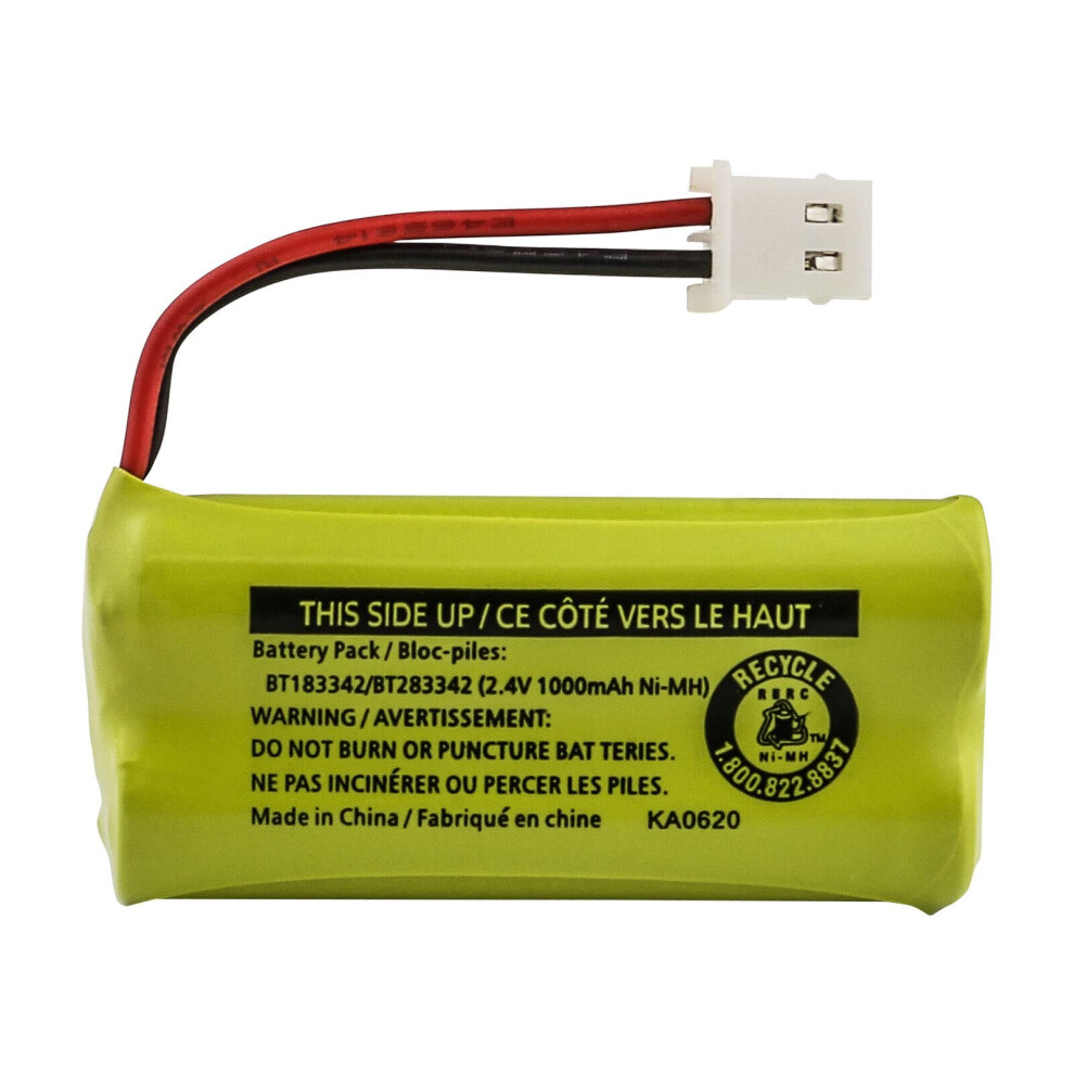 Cordless Phone Battery For Vtech Bt183342 Bt283342 2.4V 1000Mah Capacity Replacement 9189345575587