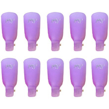 Nagellakverwijderaar met herbruikbare clipjes van plastic, ideaal voor het verwijderen van acrylnagels in een professionele salon of thuis.