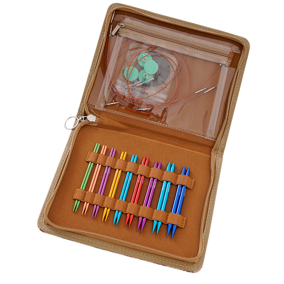 9Pairs Aluminum Interchangeable Circular Knitting Needle 3-6Mm, 7754001349868