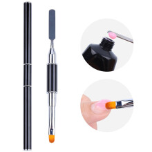 Polygel nagelverlengingsset voor artistieke nageldesigns, dubbele nagelvormset met verstelbare nagellengte en transparante nagelclips, 10