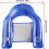 Inflatable Pool Chair with Cup Holder and Back Support, Comfortable Floating Lounge for Adults 3