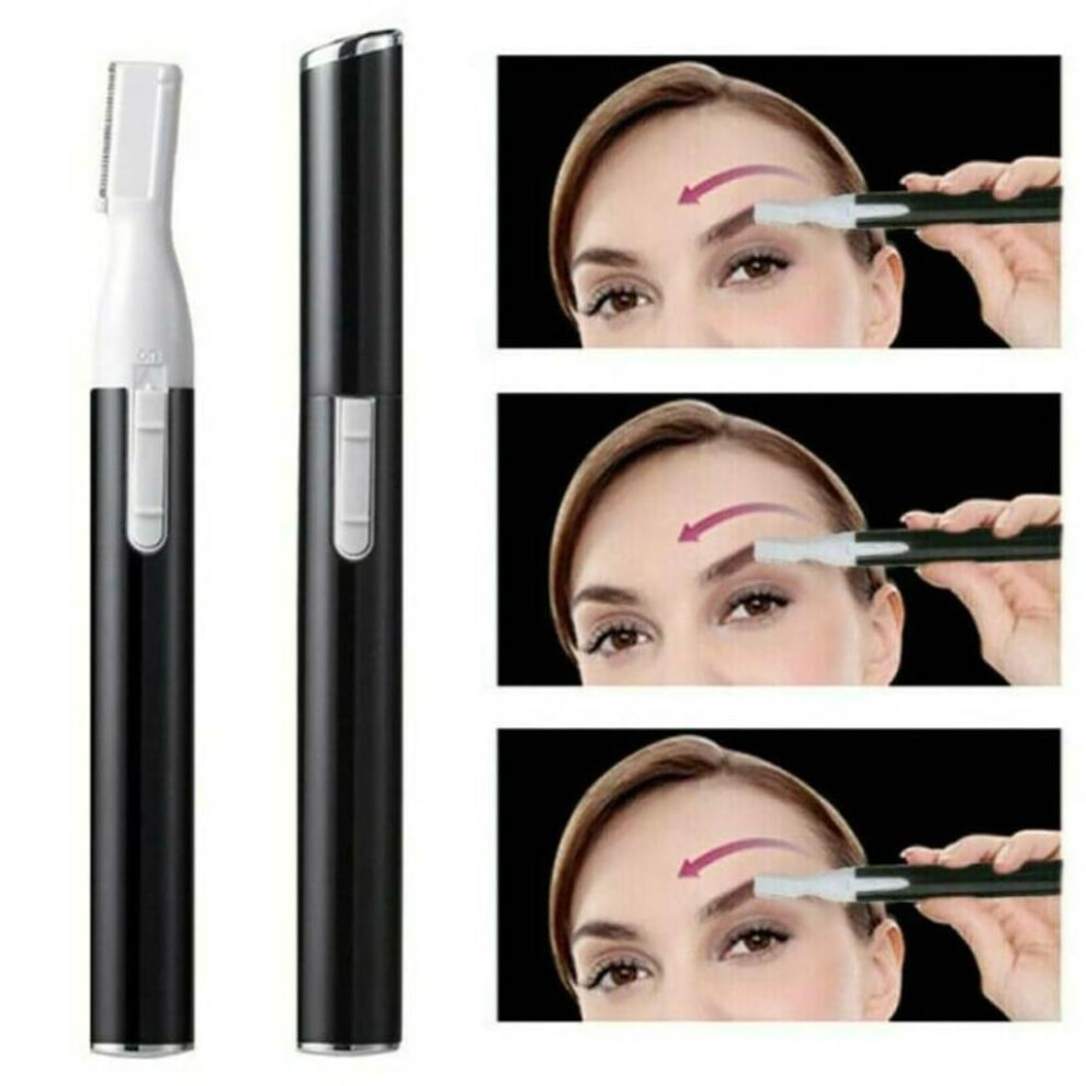 Facial Hair Shaver, Rounded Edge Blade Trimmer for Sensitive Areas, Safe & Painless Detail Trimmer for Eyebrows, Lips, Cheeks, Ears, Neck, Armpits,