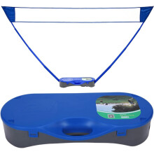 Portable Badminton Net Set 10.2x5.08ft, Foldable Volleyball Net with Storage Base, Easy Setup for Beach and Backyard Use