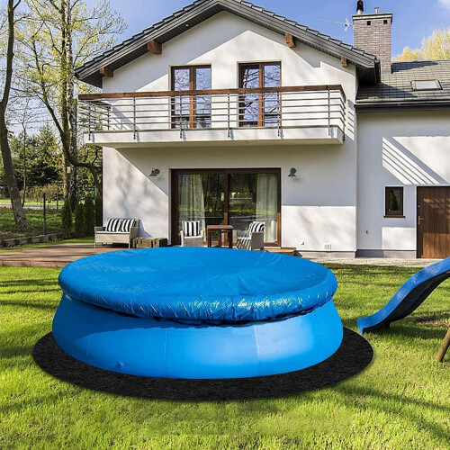 Round Thickened Pool Liner Pad for Above Ground Pools 10ft 12ft 15ft, Prevents Punctures 1